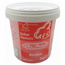 Dr Paste Şeker Hamuru Kırmızı 1 Kg