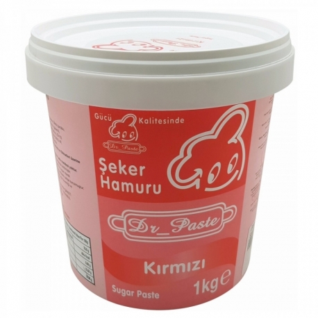 Dr Paste Şeker Hamuru Kırmızı 1 Kg