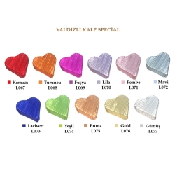 L074 Yaldızlı Kalp Yeşil 2,1 Kg