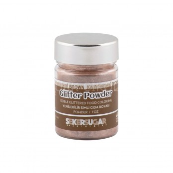 GLİTTER POWDER YENİLEBİLİR YALDIZ KAHVERENGİ 10GR