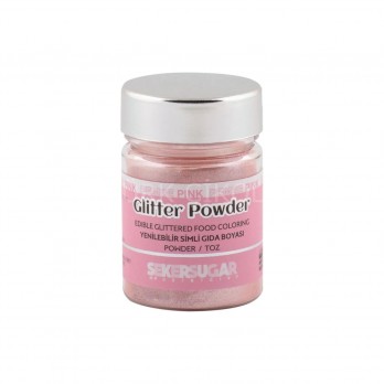 GLİTTER POWDER YENİLEBİLİR YALDIZ PEMBE 10GR
