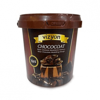 VİZYON ÇİKOLATA HAMURU BİTTER  1KG