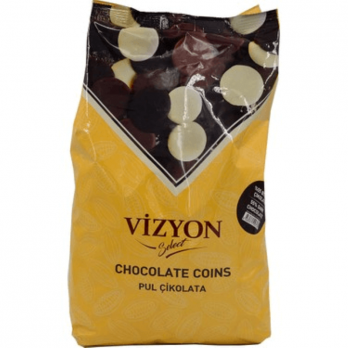 VİZYON PUL ÇİKOLATA BİTTER %50 2,5KG